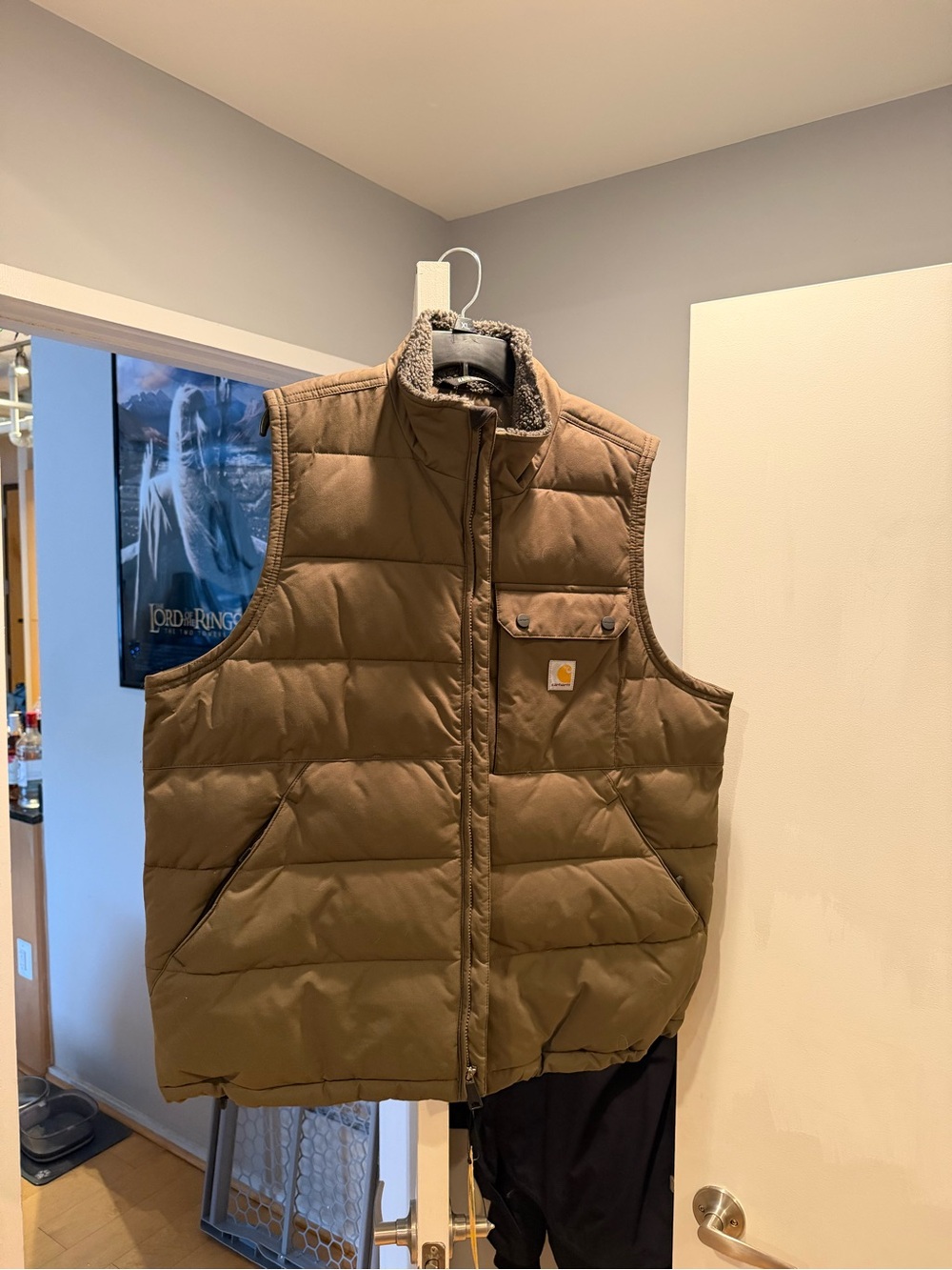 Carhartt Brown Quilted Puffer Vest
